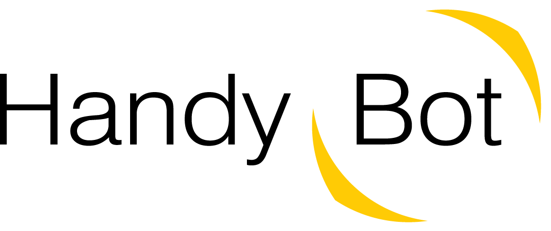 Handybot bílé logo