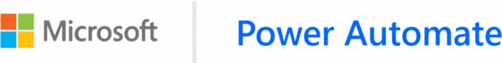 Logo Microsoft a PowerAutomate logo